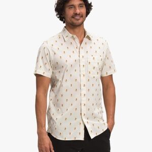 The North Face Baytrail Jacquard Mens Shirt Vintage White Hiker, Mens Medium